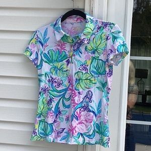 Lily Pulitzer colorful golf shirt
